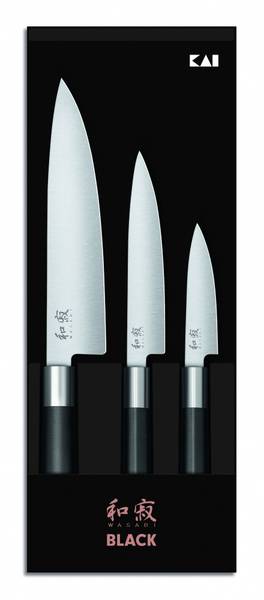 KAI WASABI BLACK Knivsett (6710P + 6715U + 6720C)