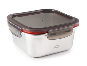 Hovedbilde Mikrob&oslash;lgesikker matboks i st&aring;l fra LACOR, 650ml