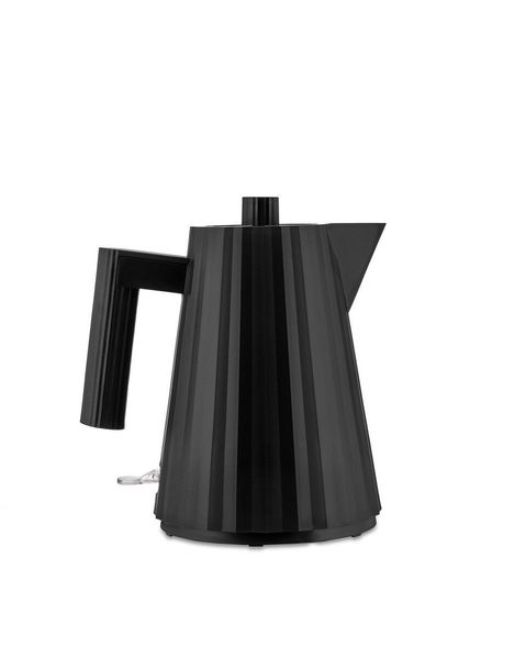 Svart Pliss&eacute; Elektrisk vannkoker 1 liter by Alessi