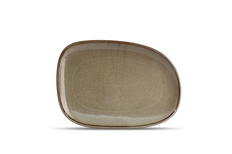 FINE2DINE Ceres Gr&aring;gr&oslash;nn Tallerken 33x23cm